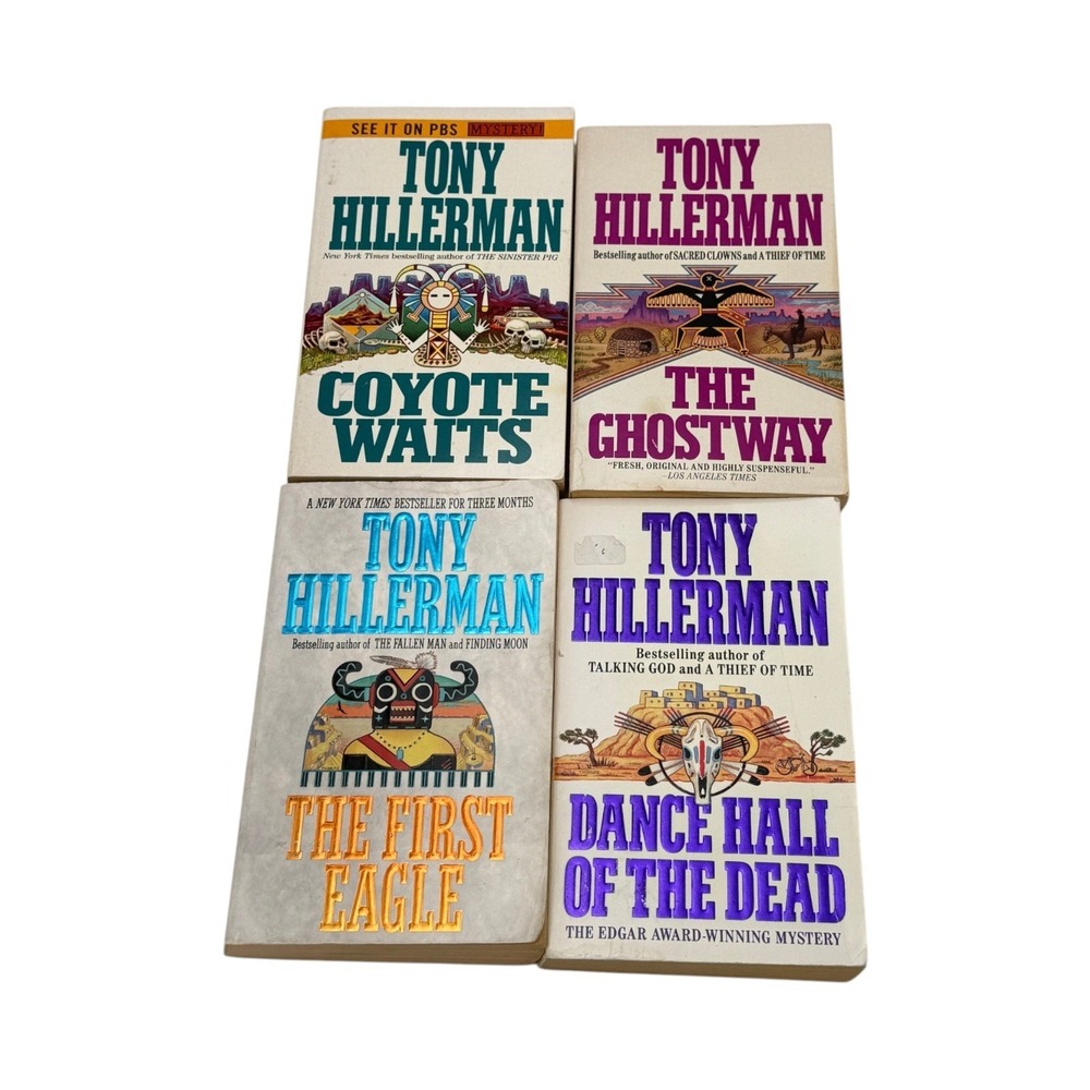 Tony Hillerman Lot 4 Volume PB Book Set 1999 Mystery Coyote Ghostway Eagle Dance